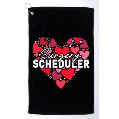 Surgery Scheduler Heart Gift Golf Towel