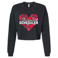 Surgery Scheduler Heart Gift Cropped Pullover Crew