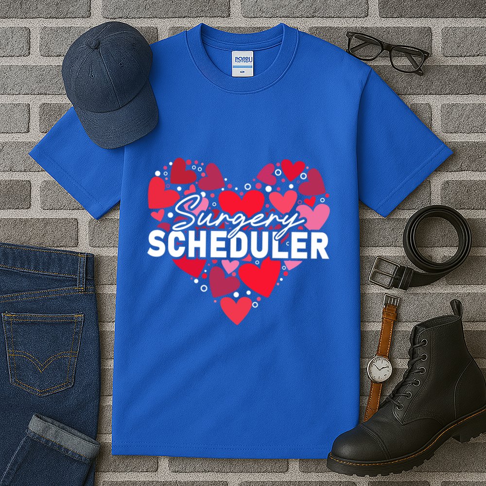 Surgery Scheduler Heart Gift Tall T-Shirt