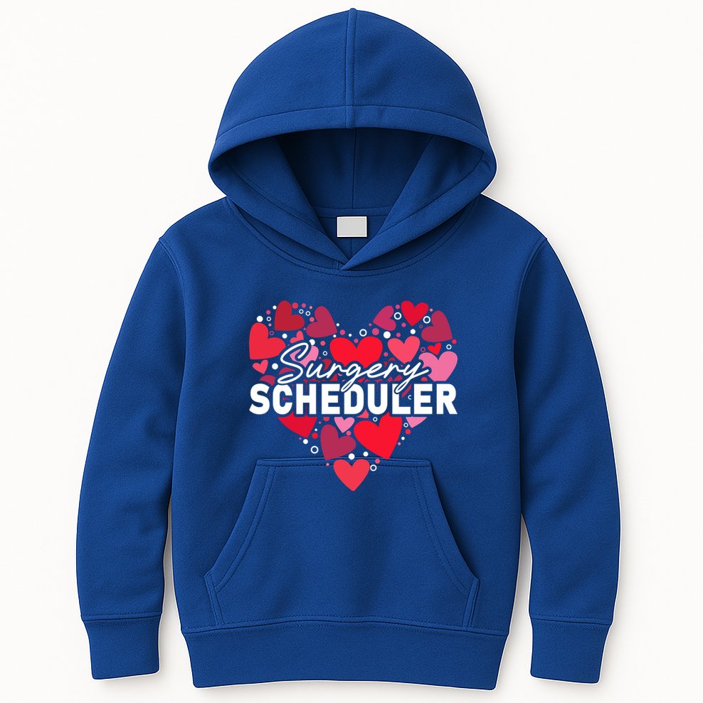 Surgery Scheduler Heart Gift Kids Hoodie