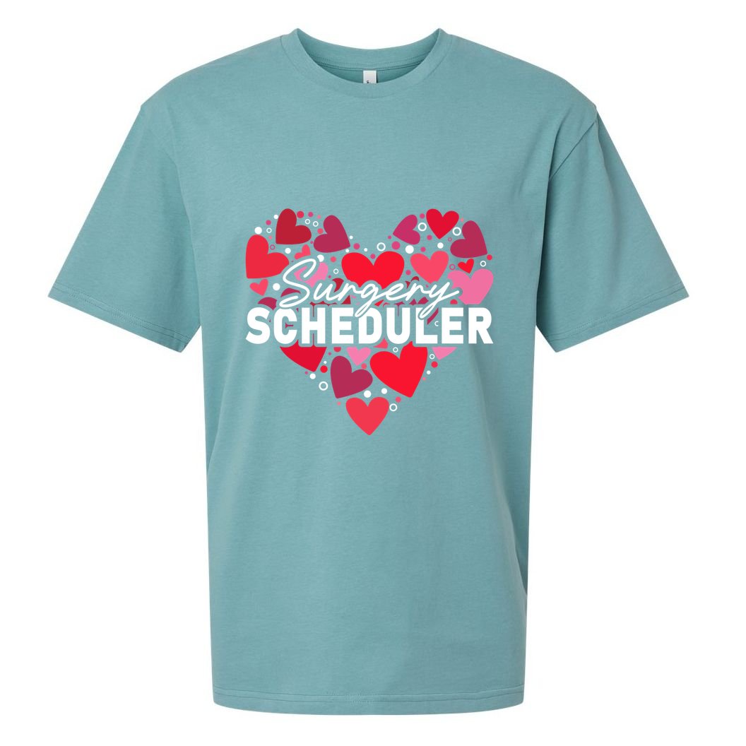 Surgery Scheduler Heart Gift Sueded Cloud Jersey T-Shirt