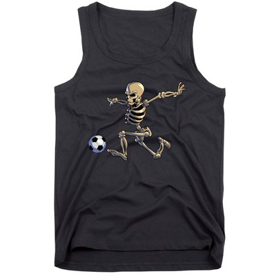 Soccer Skeleton Halloween Soccer Player Halloween Tank Top