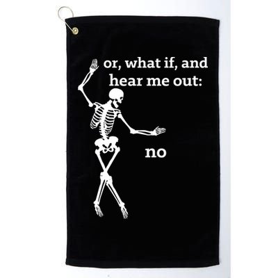 Sassy Skeleton Hear Me Out: No Golf Towel