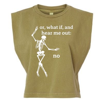 Sassy Skeleton Hear Me Out: No Garment-Dyed Women's Muscle Tee