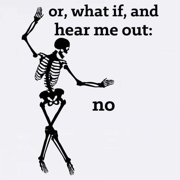 Sassy Skeleton Hear Me Out: No Garment-Dyed Sweatshirt