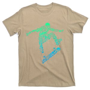 Skater Skateboarding Helmet Gear Skateboard Skateboarder T T-Shirt