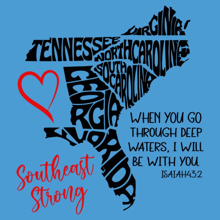 Southeast Strong Hurricane Helene Survivor When You Go Through Deep Wat Tie Dye Hoodie