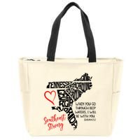 Southeast Strong Hurricane Helene Survivor When You Go Through Deep Wat Zip Tote Bag
