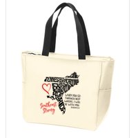 Southeast Strong Hurricane Helene Survivor When You Go Through Deep Wat Zip Tote Bag
