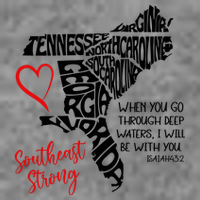 Southeast Strong Hurricane Helene Survivor When You Go Through Deep Wat 7-Panel Snapback Hat