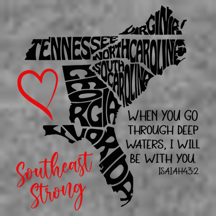 Southeast Strong Hurricane Helene Survivor When You Go Through Deep Wat Toddler Sweatshirt