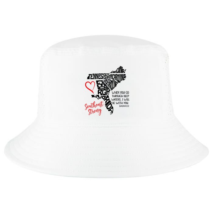 Southeast Strong Hurricane Helene Survivor When You Go Through Deep Wat Cool Comfort Performance Bucket Hat