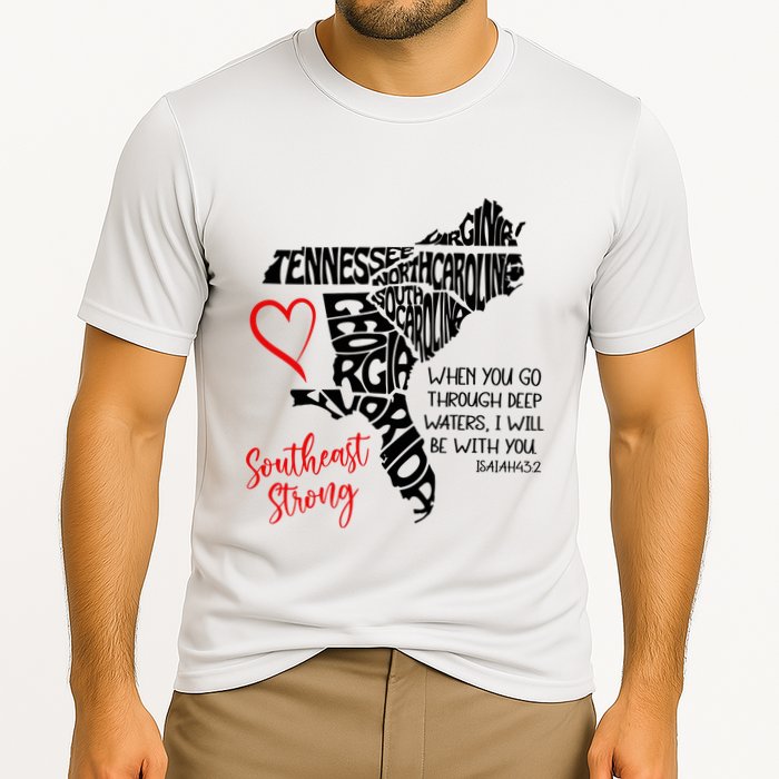 Southeast Strong Hurricane Helene Survivor When You Go Through Deep Wat Performance Shirt
