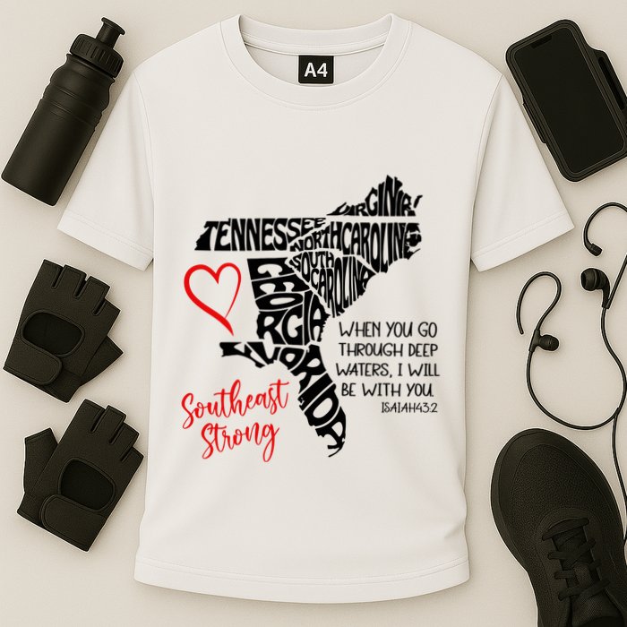 Southeast Strong Hurricane Helene Survivor When You Go Through Deep Wat Performance Shirt