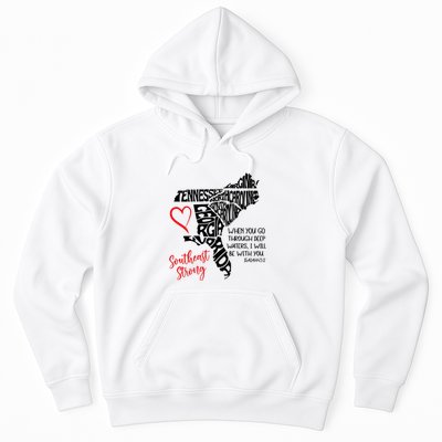 Southeast Strong Hurricane Helene Survivor When You Go Through Deep Wat Hoodie