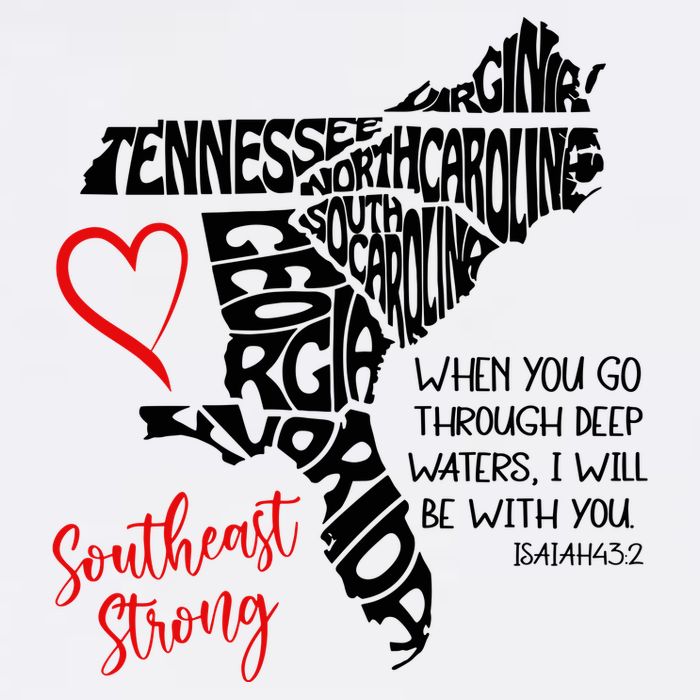 Southeast Strong Hurricane Helene Survivor When You Go Through Deep Wat Apron