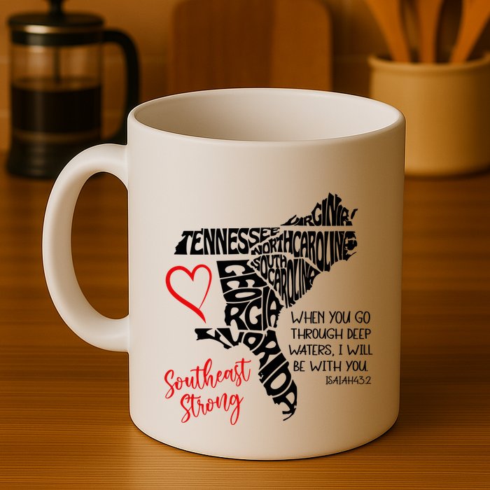 Southeast Strong Hurricane Helene Survivor When You Go Through Deep Wat Mug