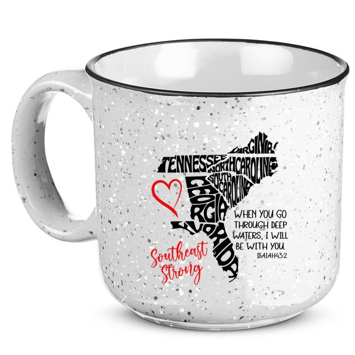 Southeast Strong Hurricane Helene Survivor When You Go Through Deep Wat 15oz Campfire Ceramic Mug