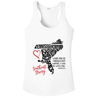 Southeast Strong Hurricane Helene Survivor When You Go Through Deep Wat Ladies PosiCharge Competitor Racerback Tank