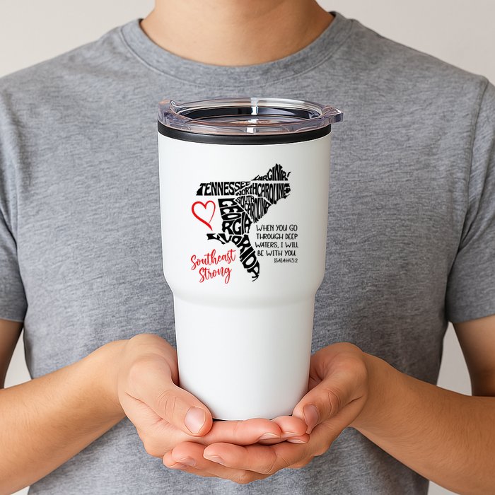 Southeast Strong Hurricane Helene Survivor When You Go Through Deep Wat Tumbler