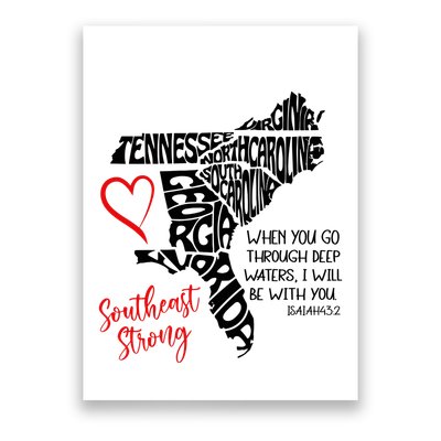 Southeast Strong Hurricane Helene Survivor When You Go Through Deep Wat Poster