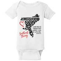 Southeast Strong Hurricane Helene Survivor When You Go Through Deep Wat Baby Bodysuit
