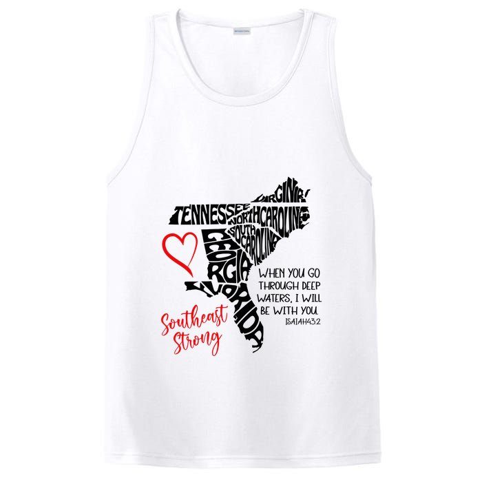 Southeast Strong Hurricane Helene Survivor When You Go Through Deep Wat PosiCharge Competitor Tank