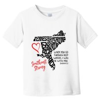 Southeast Strong Hurricane Helene Survivor When You Go Through Deep Wat Toddler T-Shirt