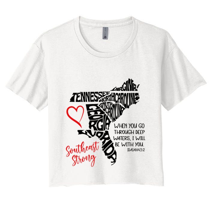 Southeast Strong Hurricane Helene Survivor When You Go Through Deep Wat Crop Top