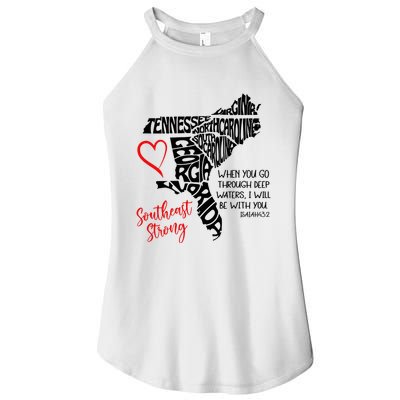 Southeast Strong Hurricane Helene Survivor When You Go Through Deep Wat Women's Perfect Tri Rocker Tank