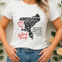 Southeast Strong Hurricane Helene Survivor When You Go Through Deep Wat Womens T-Shirt
