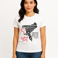 Southeast Strong Hurricane Helene Survivor When You Go Through Deep Wat Womens T-Shirt