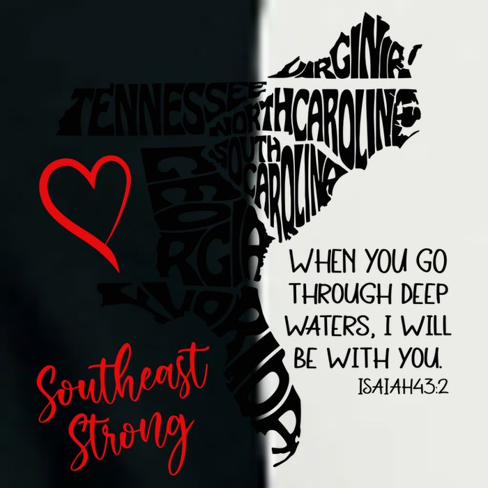 Southeast Strong Hurricane Helene Survivor When You Go Through Deep Wat Infant Baby Jersey Bodysuit