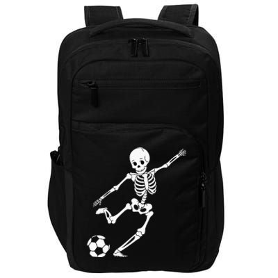 Soccer Skeleton Halloween Soccer Player Halloween Impact Tech Backpack