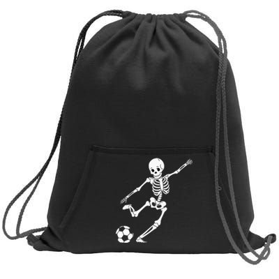 Soccer Skeleton Halloween Soccer Player Halloween Sweatshirt Cinch Pack Bag