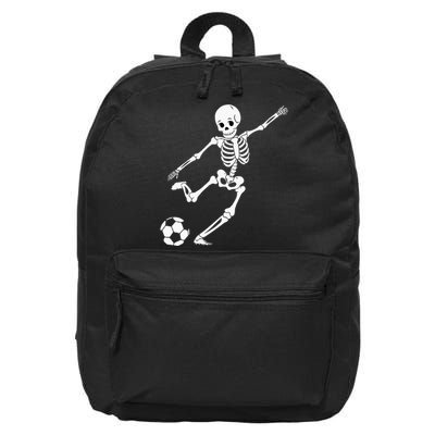 Soccer Skeleton Halloween Soccer Player Halloween 16 in Basic Backpack