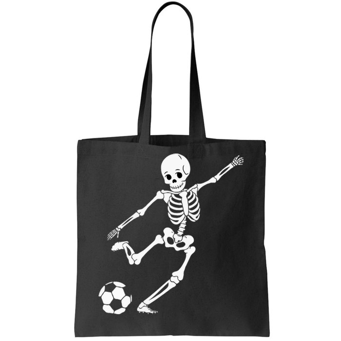 Soccer Skeleton Halloween Soccer Player Halloween Tote Bag