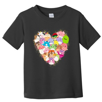 Squish Squad Heart Valentine Cute Toddler T-Shirt