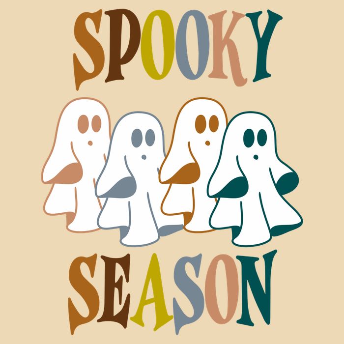 Spooky Season Halloween Ghost Festive Drawstring Bag