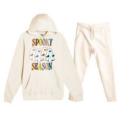 Spooky Season Halloween Ghost Festive Premium Hooded Sweatsuit Set