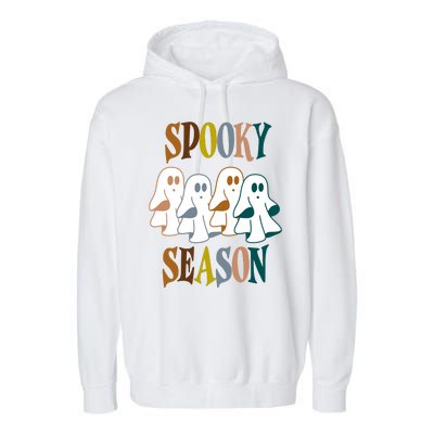 Spooky Season Halloween Ghost Festive Garment-Dyed Fleece Hoodie