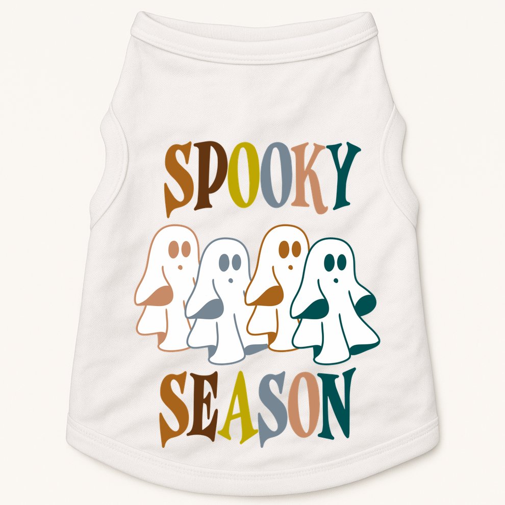 Spooky Season Halloween Ghost Festive Doggie Tank