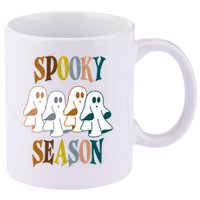 Spooky Season Halloween Ghost Festive 11oz C Handle Ceramic Mug