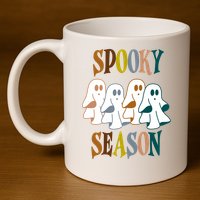 Spooky Season Halloween Ghost Festive 11oz C Handle Ceramic Mug