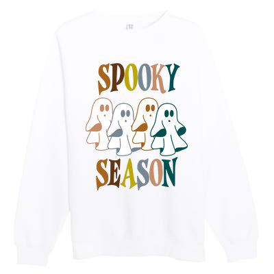 Spooky Season Halloween Ghost Festive Premium Crewneck Sweatshirt