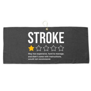 Stroke Survivor Heart Disease Warrior Fighter Cardiac Arrest Large Microfiber Waffle Golf Towel