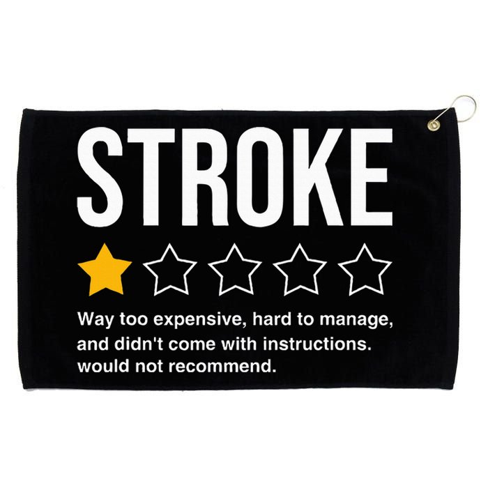 Stroke Survivor Heart Disease Warrior Fighter Cardiac Arrest Grommeted Golf Towel