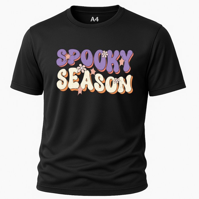 Spooky Season Halloween Groovy Retro Cooling Performance Crew T-Shirt