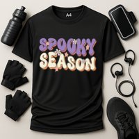 Spooky Season Halloween Groovy Retro Cooling Performance Crew T-Shirt