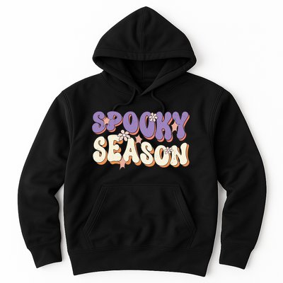 Spooky Season Halloween Groovy Retro Hoodie